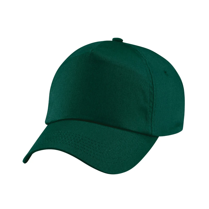 Image of Beechfield Original 5 Panel Cap in Bottle Green Bottle Green Unisex One Size