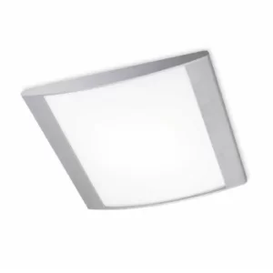 Image of Alpen ceiling lamp, gray aluminum and acrylic, 36 cm