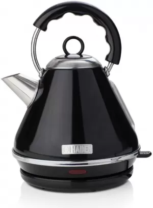 Image of Haden Boston 1.7L Cordless Pyramid Kettle 183507 In Black