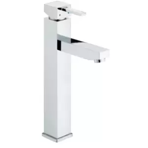 Image of Bristan Quadrato Chrome Tall Basin Mixer Tap 45 X 285 X 165mm Chrome