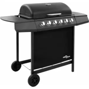 Image of Vidaxl - Gas BBQ Grill with 6 Burners Black (FR/BE/IT/UK/NL only) - Black