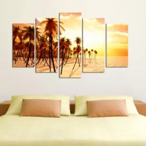 Image of 5PMDF-10 Multicolor Decorative MDF Painting (5 Pieces)