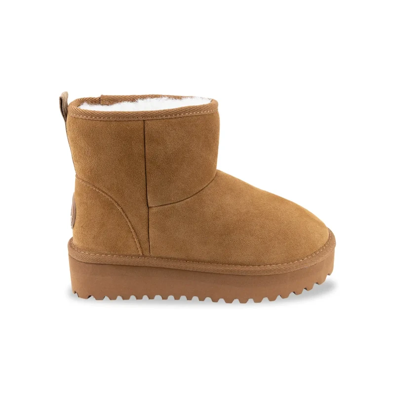 Image of LES TROPEZIENNES PAR M.BELARBI Chilltop Suede Platform Boots with Faux Fur Lining camel Women 36 (3.5);41 (7);37 (4);38 (5);40 (6.5);39 (5.5 to 6)
