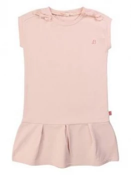 Image of Billieblush Girls Bow Peplum Sweat Dress - Pink
