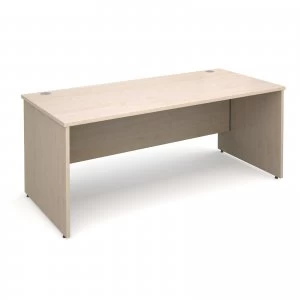 Image of Maestro 25 PL Straight Desk 1800mm x 800mm - Maple Panel Leg Design