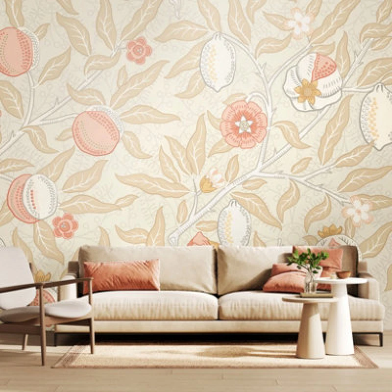 Image of Origin Murals Fruit And Foliage - Soft Linen Matt Smooth Paste The Wall Mural 350Cm Wide X 280Cm High