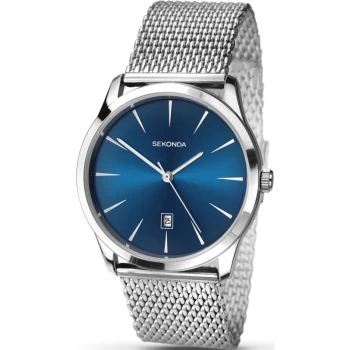 Image of Sekonda Blue And Silver Watch - 1065