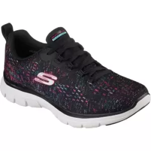 Image of Skechers Womens Flex Appeal 4.0 Vivid Spirit Laced Trainers UK Size 7 (EU 40)