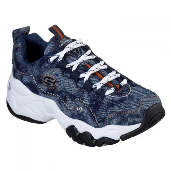 Image of Skechers D'Lite 3 DB Womens Trainers - Blue