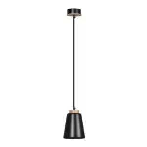 Image of Bolero Black Dome Pendant Ceiling Light 1x E27