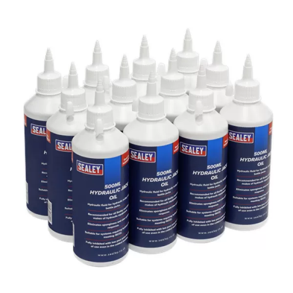 Image of Genuine SEALEY HJO/500ML Hydraulic Jack Oil 500ml 12pc