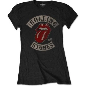 Image of The Rolling Stones - Tour 1978 Womens Medium T-Shirt - Black