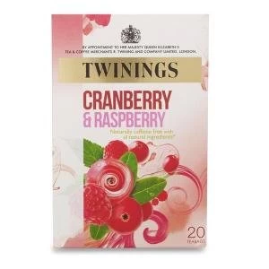 Image of Twinings Infusion Cranberry and Raspberry Individually wrapped Tea