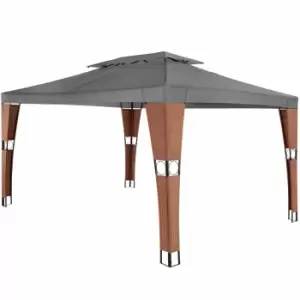 Image of Tectake Gazebo Mona 3X4M Rattan Brown