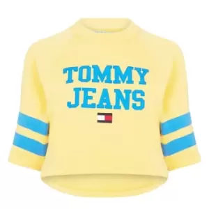 Image of Tommy Jeans Short Sleeve Sweatshirt - Yellow