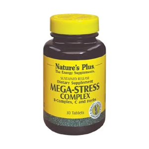 Image of Natures Plus Mega Stress Complex Sustained Release Tablets 30 Tabs