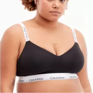 Image of Calvin Klein Plus Cotton-Blend Jersey Bralette - XXXL