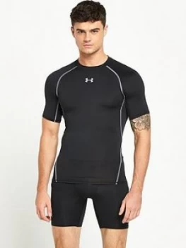 Image of Urban Armor Gear Heatgear Short Sleeve Compression Tee - Black Size M Men