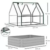 Image of OutSunny Patio Umbrella Steel, Aluminum, Polyester Dark Grey