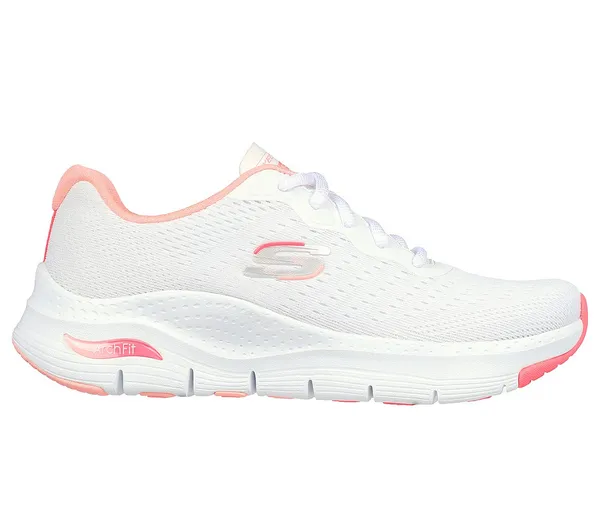 Image of Skechers Womens Arch Fit Infinity Cool Vegan Trainers - UK 4 White female ES3451WPK4