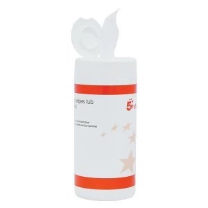 Image of 5 Star Office Telephone Wipes Tub of 100 Sheets