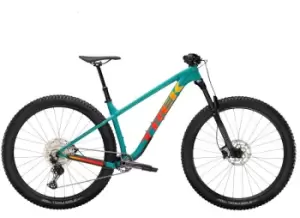 Image of 2022 Trek Roscoe 7 Hardtail Mountain Bike in Teal and Trek Black