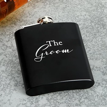 Image of Amore By Juliana 6oz Hip Flask - The Groom