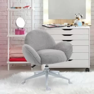Image of Pengrath Fluffy Leisure Office Chair, Grey