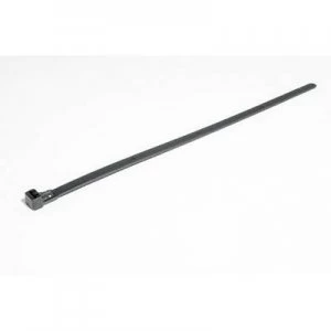 Image of HellermannTyton 131-22510 REL250-PA66-BK Cable tie 250 mm 7.60 mm Black Releasable, Lever lock 100 pc(s)
