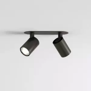 Image of Ascoli Twin Recessed 2 Light Spotlight Bronze, GU10