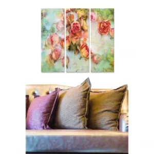 Image of MDF10005 Multicolor Decorative MDF Painting (3 Pieces)