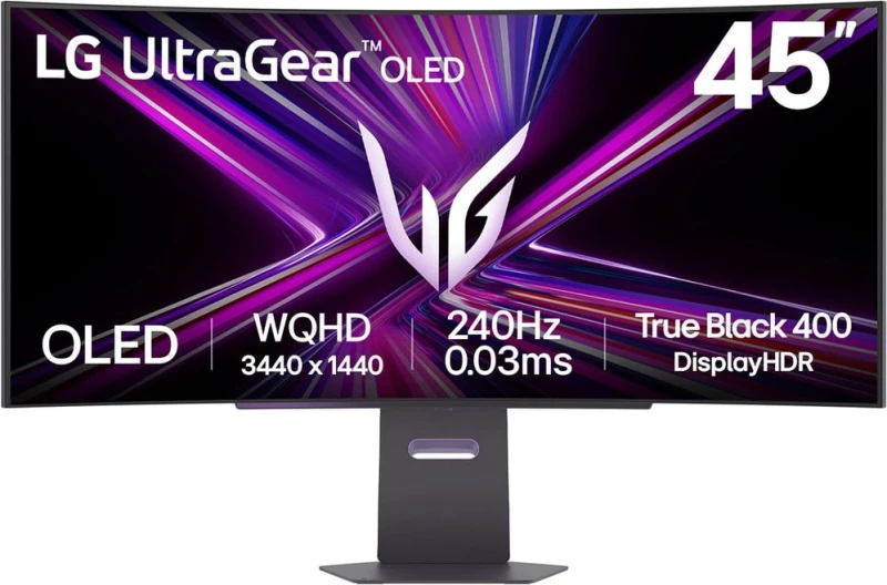 Image of LG UltraGear GX9 45GX900A-B 45 OLED WQHD 240Hz 0.03ms USB-C UltraWide Curved Gaming Monitor 45GX900A-B.AEK Black
