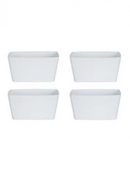 Image of Wham Set Of 4 White 30Cm Rectangular Studio Planter Covers