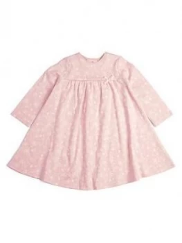 Image of Mamas & Papas Printed Long Sleeve Dress Baby Girls