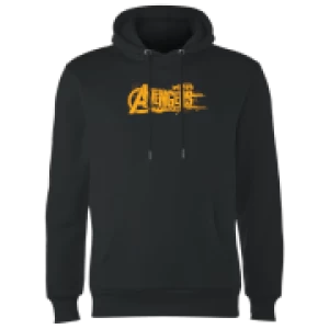 Image of Marvel Avengers Infinity War Orange Logo Hoodie - Black