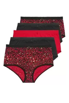 Image of 5 Pack Animal Print Full Briefs