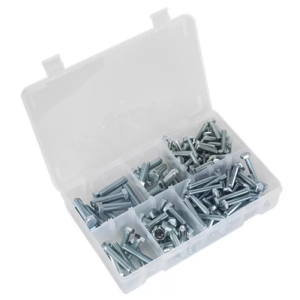 Image of Genuine SEALEY AB047UNF Setscrew Assortment 144pc 1/4-3/8UNF BS 1768