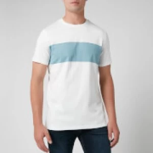 Image of Ted Baker Mens Squishh Chest Stripe T-Shirt - Blue - XL/5