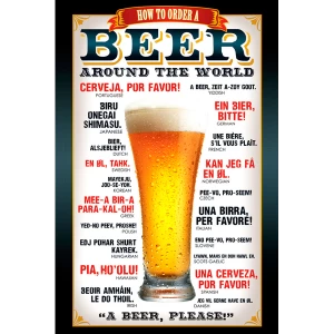 Image of Beer How to Order Maxi Poster