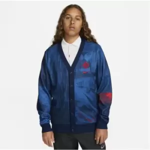 Image of Nike England Mens Nike Dri-FIT Player Cardigan - Blue