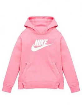 Image of Nike Girls Nsw Pe Pullover - Pink White