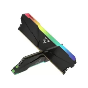 Image of Netac Shadow RGB NTSRD4P32DP-16E 16GB DIMM Gaming System Memory DDR4 3200MHz 2 x 8GB Black Heatsink 288 Pin 1.35v CL16-20-20-40