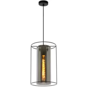 Image of Lucide DOUNIA - Pendant Light - Ø25cm - 1xE27 - Black
