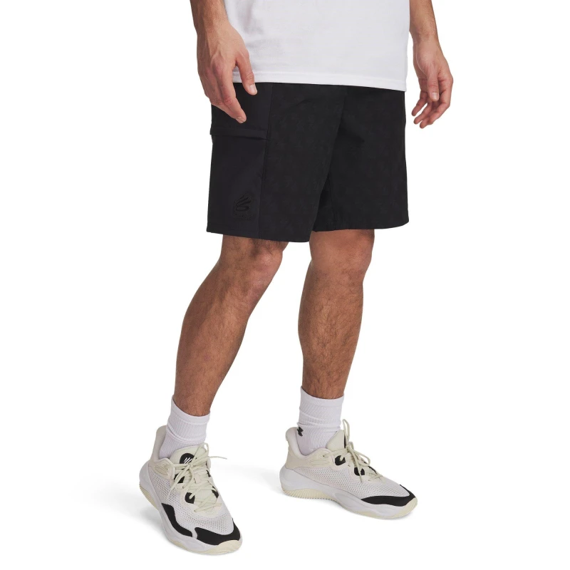 Image of Under Armour Curry Woven Shorts Mens Black male S