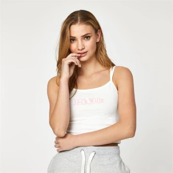 Image of Jack Wills Double Strap Vest - White