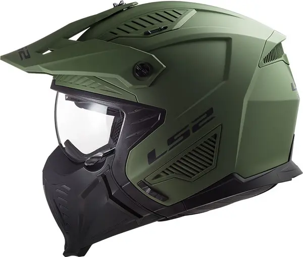 Image of LS2 OF606 Drifter Solid Matt Military Green 06 Multi Helmet Size 2XL