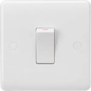 Image of MLA Knightsbridge Curved Edge 45A 1 Gang DP Switch (White Rocker) - CU8331W
