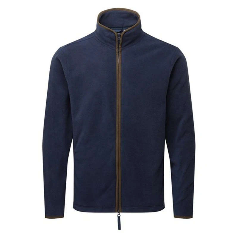 Image of Premier Premier Men Artisan Fleece Jacket in Navy Size: Small Navy S Male 5063574254243
