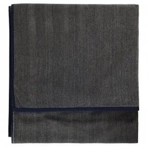 Image of Gray and Willow Mini Velour Stripe Towel - Navy