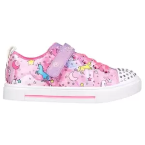 Image of Skechers Twinkle Sparks Unicorn Dreams Childs Trainers - Pink